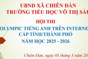 THI OLYMPIC TIẾNG ANH TRÊN INTERNET (IOE) CẤP THÀNH PHỐ NĂM HỌC 2025 - 2026