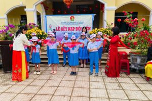 LỄ KẾT NẠP ĐỘI VIÊN CHO CÁC EM NHI ĐỒNG ƯU TÚ TRƯỜNG TIỂU HỌC VÕ THỊ SÁU - NĂM HỌC: 2025 - 2026